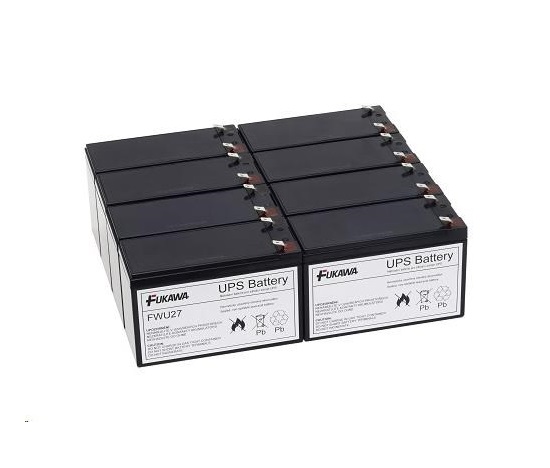 Batérie - FUKAWA FWU-27 sada batérií pre RBC27 (12V/9Ah, 8ks)