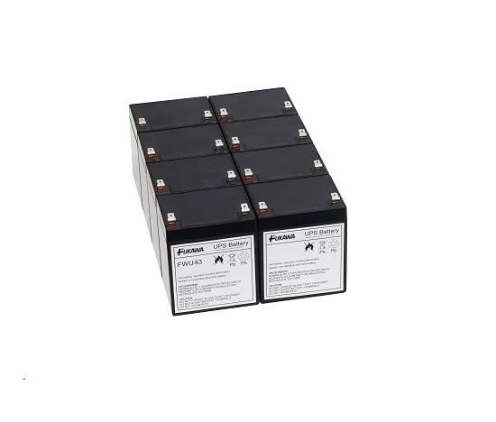 Batérie - FUKAWA FWU-43 sada batérií pre RBC43 (12V/5A, 8ks)