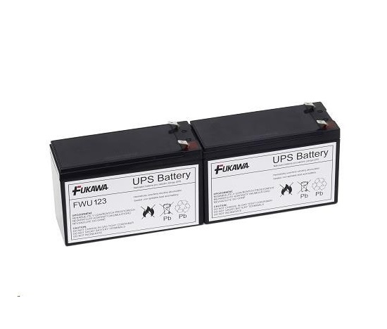 Batérie - FUKAWA FWU-123 sada batérií pre APCRBC123 (12V/7Ah, 2ks)