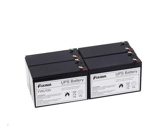 Batérie - FUKAWA FWU-133 sada batérií pre APCRBC133 (12V/9Ah, 4ks)