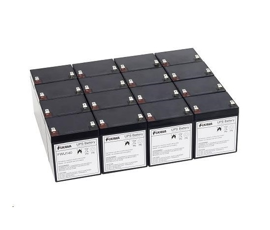 Batérie - FUKAWA FWU-140 sada batérií pre APCRBC140 (12V/5Ah, 16ks)