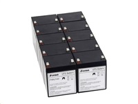 Batérie - FUKAWA FWU-143 sada batérií pre APCRBC143 (12V/5Ah, 10ks)