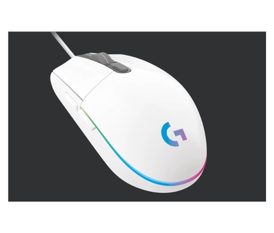 Logitech Gaming Mouse G203 LIGHTSYNC 2nd Gen, EMEA, USB, biela