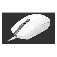 Logitech Gaming Mouse G203 LIGHTSYNC 2nd Gen, EMEA, USB, biela
