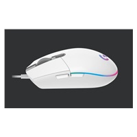 Logitech Gaming Mouse G203 LIGHTSYNC 2nd Gen, EMEA, USB, biela