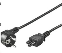 PREMIUMCORD 230V napájací kábel pre NTB (3pin, Schuko, trojlístok) 2m