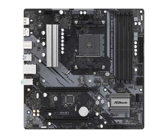 ASRock MB Sc AM4 A520M PHANTOM GAMING 4, AMD B520, 4xDDR4, 1xDP, 1xHDMI, mATX