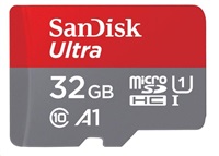 Karta SanDisk MicroSDHC 32 GB Ultra (120 MB/s, A1 Class 10 UHS-I, balenie pre Android - tablet, aplikácia Memory Zone) + adaptér