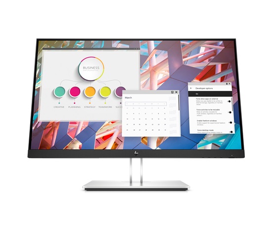 HP LCD E24 G4 23.8" 1920x1080, IPS s/LED micro-edge, jas 250 cd/m2, 1000:1, 5 ms g/g, VGA, DP 1.2, HDMI 1.4, USB3.2