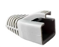 Ochrana pre konektor RJ45 Cat6A, odolná proti zachyteniu - sivá, 100ks