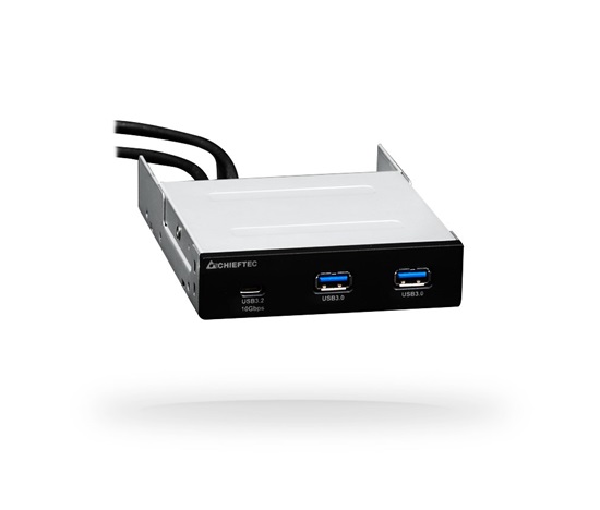 CHIEFTEC MUB-3003C, predný panel s 1x USB typu C a 2x USB typu A