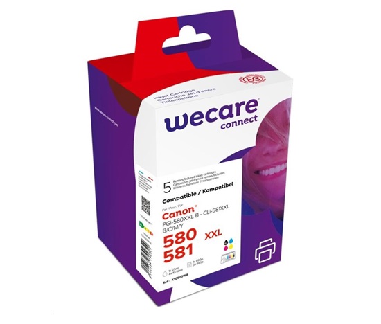 WECARE ARMOR kazeta pre CANON PIXMA TR7550,TR8550,TS6150,TS8150 (K10503W4), čierna+CMY,26ml/4x12.2ml