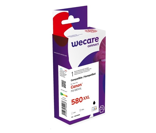 WECARE ARMOR kazeta pre CANON PIXMA TR7550,TR8550,TS6150,TS8150, TS6150(K20745W4), čierna, 26ml, 600p