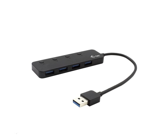 iTec USB 3.0 nabíjací HUB 4portový s jednotlivými prepínačmi