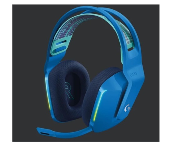 Logitech herní sluchátka G733, LIGHTSPEED Wireless RGB Gaming Headset, EMEA, blue