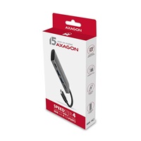 AXAGON HMC-4G2, USB 3.rozbočovač 2 Gen 2 10 Gb/s, 2x USB-A, 2x USB-C, 13 cm kábel USB-C