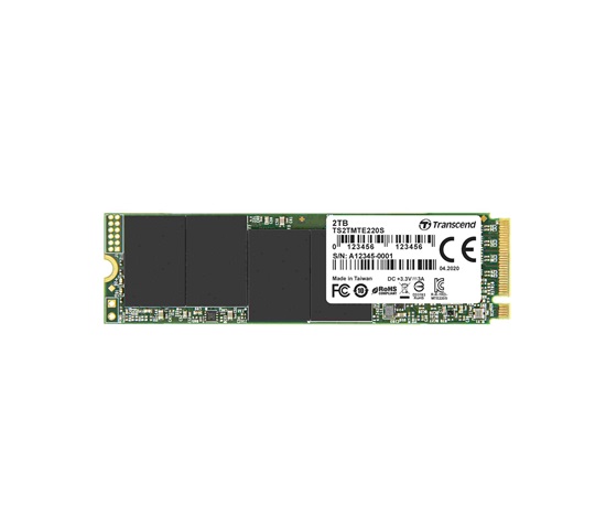 TRANSCEND SSD 220S 2TB, M.2 2280, PCIe Gen3x4, NVMe, M-Key, 3D TLC, s Dram