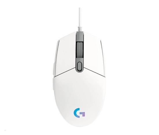 Logitech Gaming Mouse G102 2nd Gen LIGHTSYNC, USB, EER, biela