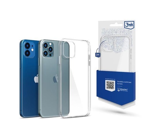 3mk ochranný kryt Clear Case pro Apple iPhone 12 / 12 Pro, čirá