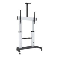 MANHATTAN stojan TV (60" to 100"), Low-Profile TV Wall Mount, hliníková konstrukce, černo-stříbrná