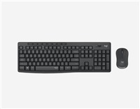 Logitech Silent Wireless Combo MK295, bezdrôtová klávesnica + myš, americká, grafitová