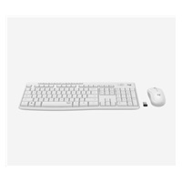 Logitech Silent Wireless Combo MK295, bezdrôtová klávesnica + myš, USA, biela