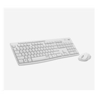 Logitech Silent Wireless Combo MK295, bezdrôtová klávesnica + myš, USA, biela