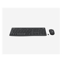 Logitech Silent Wireless Combo MK295, bezdrôtová klávesnica + myš, 2.4 GHz, CZ/SK, grafit