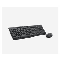 Logitech Silent Wireless Combo MK295, bezdrôtová klávesnica + myš, 2.4 GHz, CZ/SK, grafit