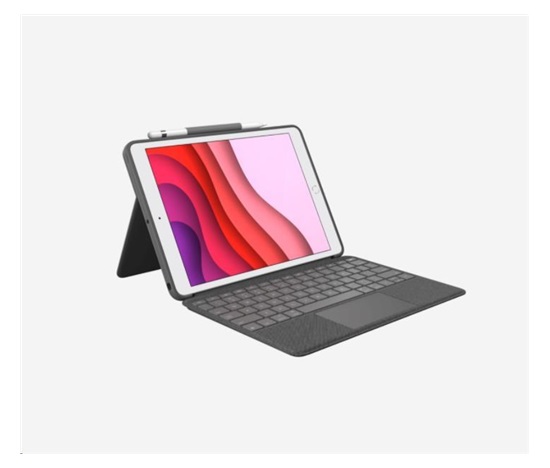 Puzdro s kombinovanou dotykovou klávesnicou Logitech pre iPad (7. generácia), UK, grafitová