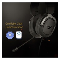ASUS sluchátka TUF Gaming H3 Gun Metal, Gaming Headset, černo-šedá