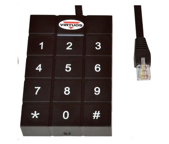 Virtuos RFID 125 kHz adaptér s klávesnicou pre Virtuos 24V pokladničné zásuvky