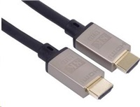 Kábel HDMI PREMIUMCORD 2.1 vysokorýchlostný + ethernetový kábel 8K@60Hz, 4K@120Hz, pozlátené konektory, 1 m