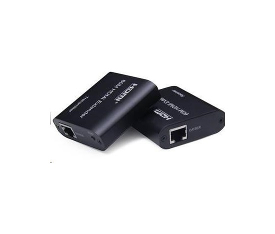 PREMIUMCORD HDMI extender na 60 m FULL HD 1080p cez jeden kábel Cat5e/6/6a/7, nastavenie EDID