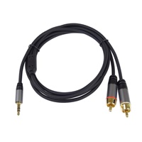 Kábel PREMIUMCORD, Jack 3.5mm-2xCINCH M/M 3m