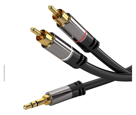 Kábel PREMIUMCORD, Jack 3.5mm-2xCINCH M/M 5m
