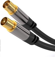PREMIUMCORD prepojovací kábel, anténa, M/F 75Ohm (135dB) 4x tienený 1,5m