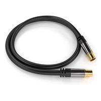 PREMIUMCORD prepojovací kábel, anténa, M/F 75Ohm (135dB) 4x tienený 1,5m