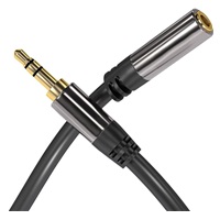 Predlžovací kábel PREMIUMCORD, Jack 3.5 mm - Jack 3.5 mm M/F 1,5 m