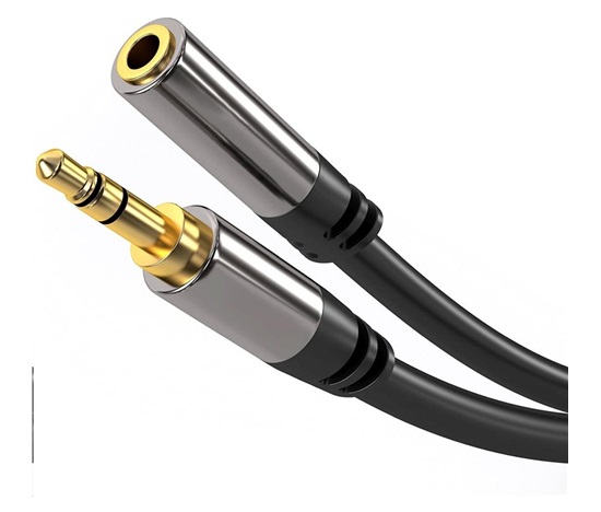 Predlžovací kábel PREMIUMCORD, Jack 3.5 mm - Jack 3.5mm M/F 3m