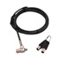 Bezpečnostný kábel DICOTA T-Lock Ultra Slim V2, hlavný kľúč, štrbina 3x7 mm
