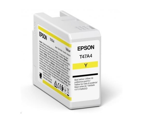 Atrament EPSON Singlepack Yellow T47A4 UltraChrome Pro 10 50 ml