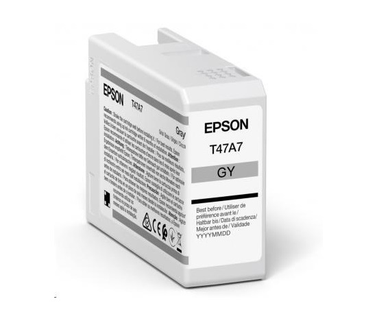 Atrament EPSON Singlepack Gray T47A7 UltraChrome Pro 10 50 ml