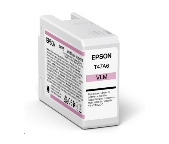 Atrament EPSON Singlepack Vivid Light Magenta T47A6 UltraChrome Pro 10 50 ml