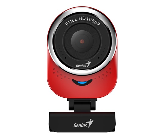 GENIUS Webcam QCam 6000/ červená/ Full HD 1080P/ USB2.0/ mikrofón