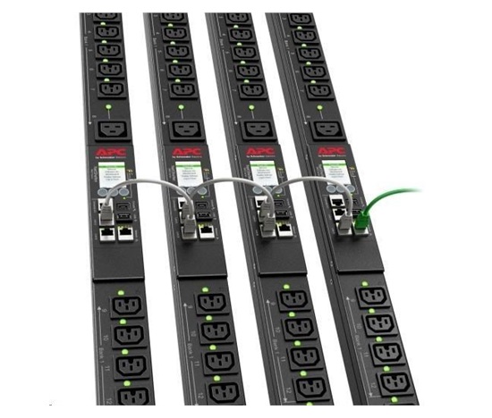 APC Rack PDU 9000 Switched, ZeroU, 11.0kW, 230V, (21) C13 a (3) C19, IEC 60309 16 A 3P + N + PE 1.8m