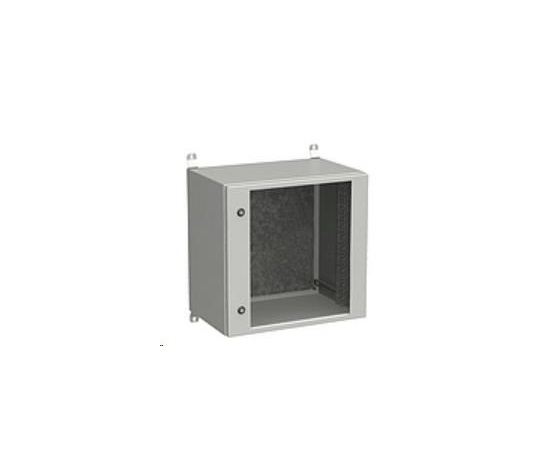Vonkajšia nástenná skriňa Solarix LC-20 12U 600x400 mm, sklenené dvere, LC-20-12U-64-11-G
