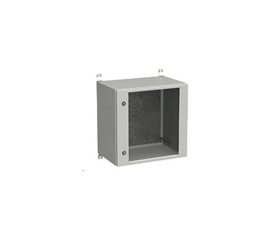 Vonkajšia nástenná skriňa Solarix LC-20 12U 600x600 mm, sklenené dvere, LC-20-12U-66-11-G
