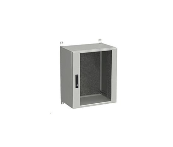 Vonkajšia nástenná skriňa Solarix LC-20 15U 600x300 mm, sklenené dvere, LC-20-15U-63-12-G