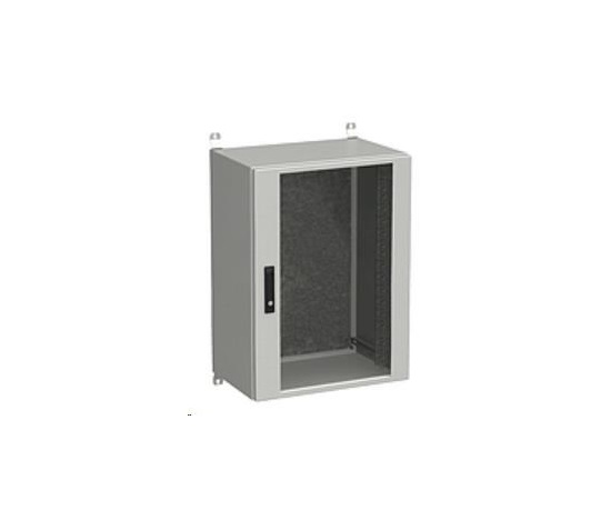 Nástenná vonkajšia skriňa Solarix LC-20 18U 600x300 mm, sklenené dvere, LC-20-18U-63-12-G